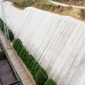 Cement blanket railway slope protection project